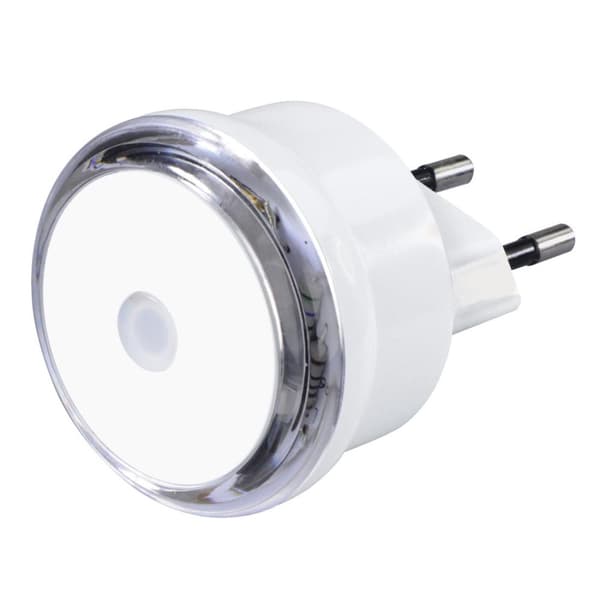 Hama LED Night Light Basic med stik, skumringssensor, energibesparende, hvid (00223491)