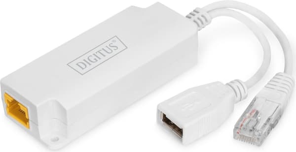 DIGITUS - PoE-jakaja - DC 40 - 57 V - Lähtöliitännät: 2