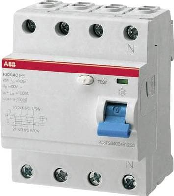 ABB RCD 4-polig 25 A 230 V/AC, 400 V/AC 2CSF204101R1250 (2CSF204101R1250)