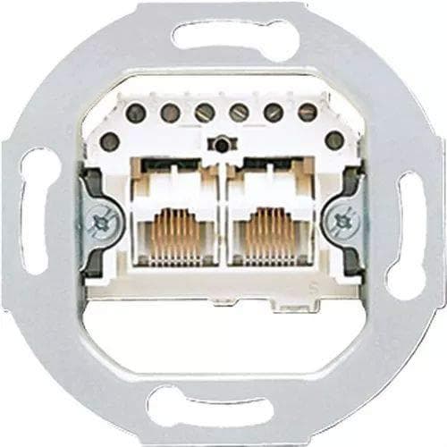 JUNG UAE 2X8 UPO 2 x RJ-45 grå fatning (UAE2X8UPO)