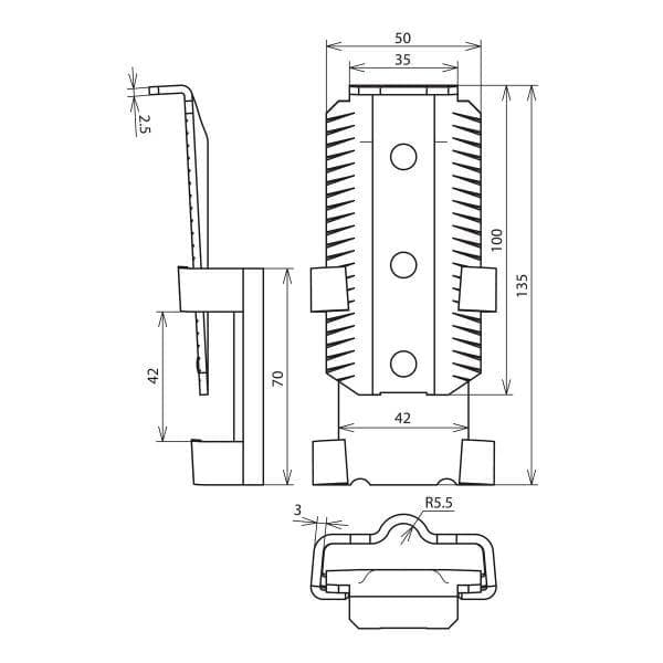 Dehn + Soehne -kiilaliitin 308001 St/tZn 10/30x3,5-40x4 (308001)