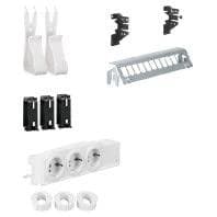 Hager Multimedia Kit univers UM00M2 m.3xsocket 12xPatchPanel eller RJ45 1 (UM00M2)