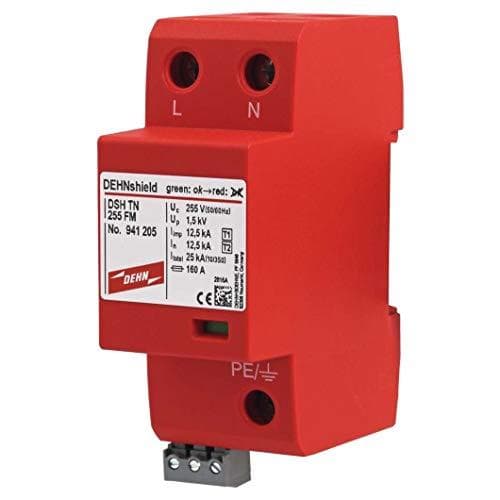 Dehn 941205 DSH TN 255 FM kombineret afleder DEHNshield type 1+2 til 1ph TN-systemer (941205)