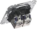 Miniatyrbillede 2 af 5: Støtteplade MEG4576-0022 RJ45 Cat6A STP (MEG4576-0022)
