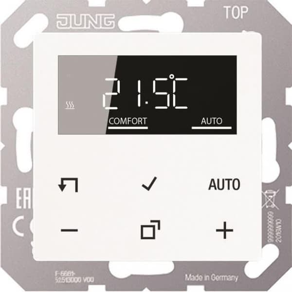 Jung rumtemperaturregulator med display standard TR DA 1790 WW (TRDA1790WW)