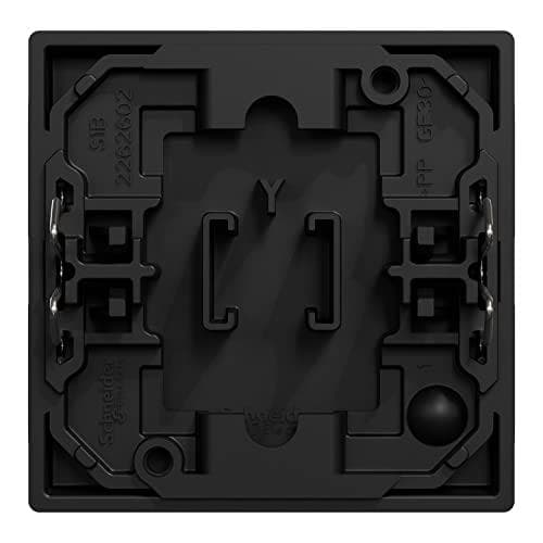 Schneider Electric MEG3305-0403 Pure Decor, M-Smart, M-Plan, M-Elegance Wippe, Schwarz Matt