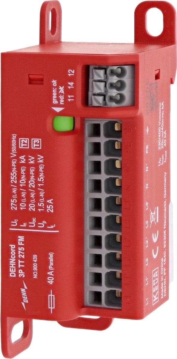 DEHN 900439 Trefaset, kompakt afleder TT/TNS (900439)
