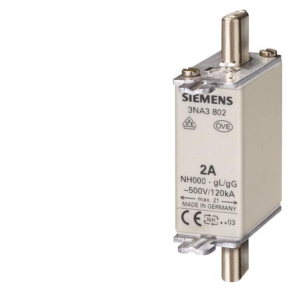 Siemens NH-sikring Sikringsstørrelse = 000 16 A 500 V/AC, 250 V/AC 3NA3805 (3NA3805)