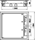 Miniatyrbillede 3 af 3: OBO Bettermann Vertr enhedsindsats til kanalinstallation GES9 55U V 901 (7405039)