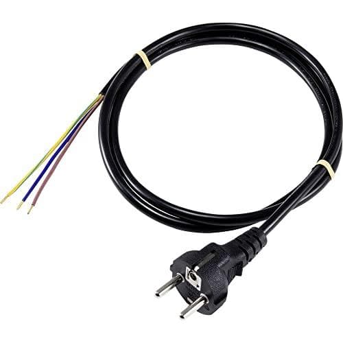 Sygonix SY-5043490 virtaliitäntäkaapeli musta 1,50 m (SY-5043490)
