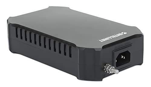 INTELLINET 10G PoE++ Injector One 95 Watt Port, IEEE 802.3bt kompatibel (4PPoE), plasthölje, valfritt väggfäste (561945)