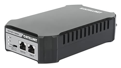INTELLINET 10G PoE++ Injector One 95 Watt Port, IEEE 802.3bt kompatibel (4PPoE), plastikhus, valgfri vægmontering (561945)