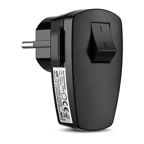 REV 0512102555 Sikkerhedsstik plast med afbryder 250 V sort IP20 (0512102555)