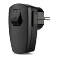 Miniatyrbillede 1 af 6: REV 0512102555 Sikkerhedsstik plast med afbryder 250 V sort IP20 (0512102555)