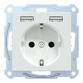 Miniatyrbillede 2 af 6: MEG2366-0325 Schuko fatning (MEG2366-0325)