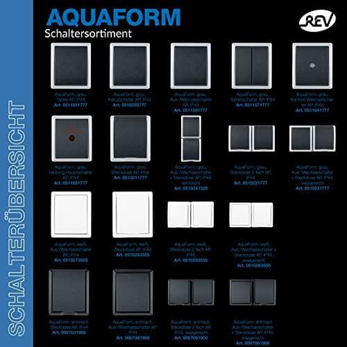 REV komplet knap AquaForm lysegrå 0511651777 (0511651777)