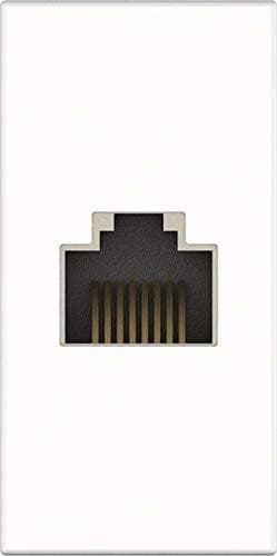 Kindermann Konnect flex 45 click Cat-6 (RJ45) 1 m - Modulaarinen etulevyn snap-in - RJ-45 - valkoinen, RAL 9003 (7464000827)