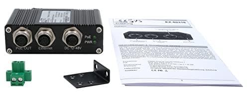 PoE+ Gigabit-injektor 60W DC-ingång +12V till +48V (EX-60316)