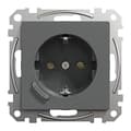 Miniatyrbillede 2 af 6: Merten Connected SCHUKO stikkontakt antracit MEG2380-0414 (MEG2380-0414)