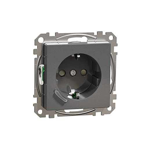 Merten Connected SCHUKO stikkontakt antracit MEG2380-0414 (MEG2380-0414)