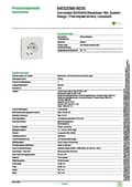 Miniatyrbillede 4 af 6: Merten Connected SCHUKO fatning lotus hvid MEG2380-6035 (MEG2380-6035)