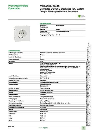 Merten Connected SCHUKO fatning lotus hvid MEG2380-6035 (MEG2380-6035)