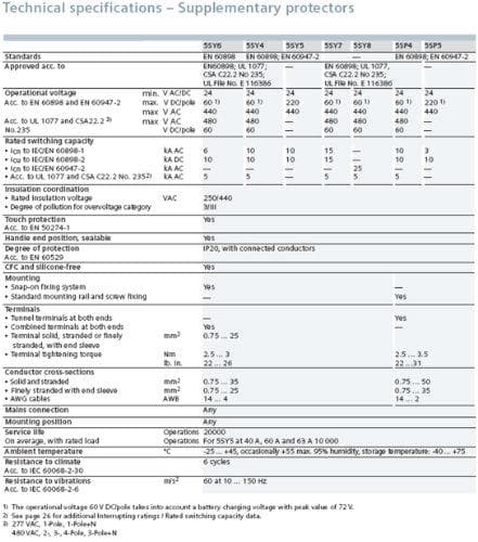Afbryder 5SY4103-7 C3A 1-polet 10kA (5SY41037)