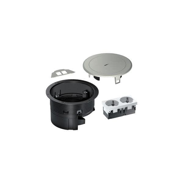 HAGER BSR02D02 Installationsbox R02, 2xSCHUKO Keystone (BSR02D02)