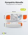 Miniatyrbild 3 av 6: Goobay LED-transformator 12 V/8 W (60367)