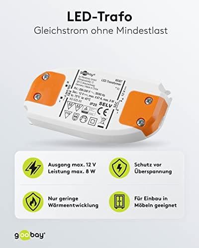 Goobay LED-transformator 12 V/8 W (60367)