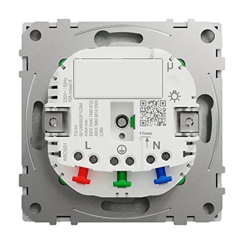 Merten Connected SCHUKO uttag rostfritt stål MEG2380-6036 (MEG2380-6036)