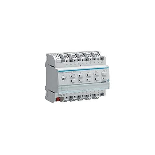 Hager TXA610D. Produkttype: Blind-/persienneaktuator, Monteringstype: DIN-skinnemontering, Antal kanaler: 10 kanaler. Indgangsspænding: 230 V, indgang