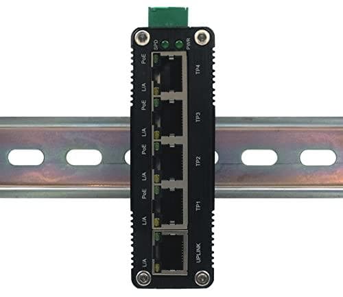 EXSYS GmbH Mini 5-porttinen Ethernet PoE -kytkin – 5*10/100/1000Tx (EX-62020POE)