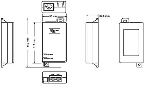 ALLNET ALL0488V6. Ethernet LAN-dataöverföringshastigheter: 10 100 1000 Mbit/s, kabelteknik: 10/100, nätverksstandard: IEEE 802.3, IEEE 802.3ab, IEEE 8