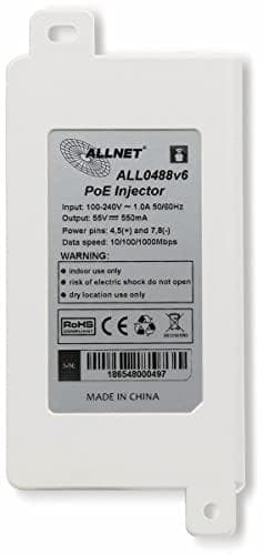 ALLNET ALL0488V6. Ethernet LAN-dataöverföringshastigheter: 10 100 1000 Mbit/s, kabelteknik: 10/100, nätverksstandard: IEEE 802.3, IEEE 802.3ab, IEEE 8