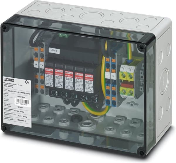 Phoenix SOL-SC-2ST-0-DC-2MPPT-1000SE 1016812 generaattorin liitäntärasia PV 2x2 (1016812)