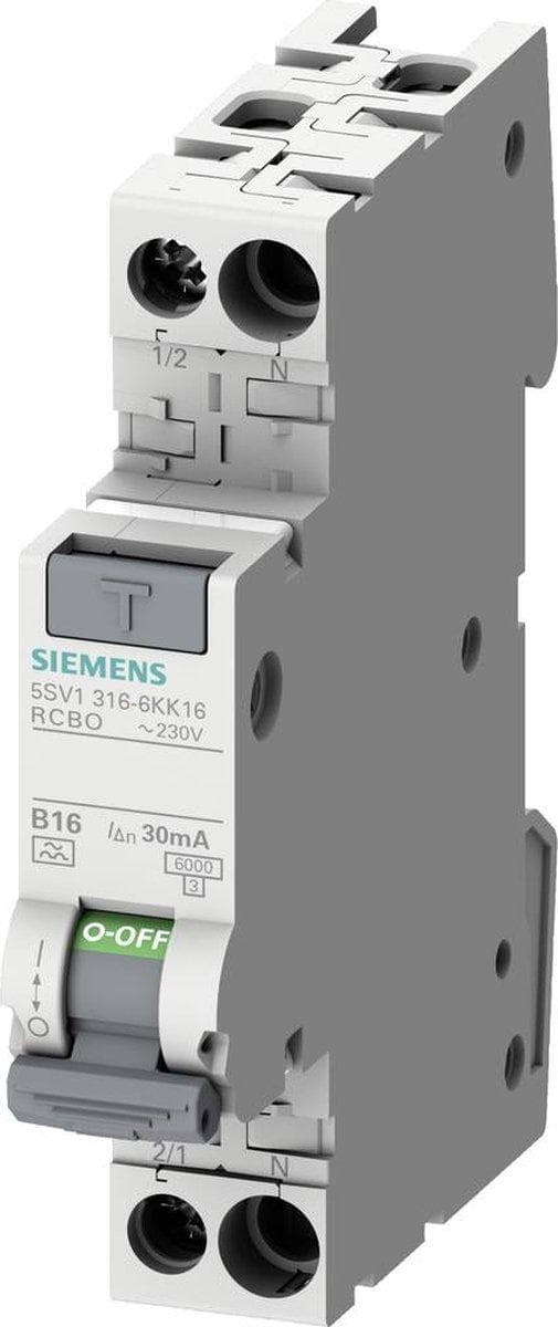 Siemens 5SV1316-7KK06 FI/LS kompakt 6kA type A 30mA C6 (5SV13167KK06)