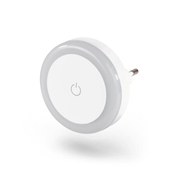 Hama LED nattlampa Touch Switch för uttag, pekknapp, varmt ljus (00223495)
