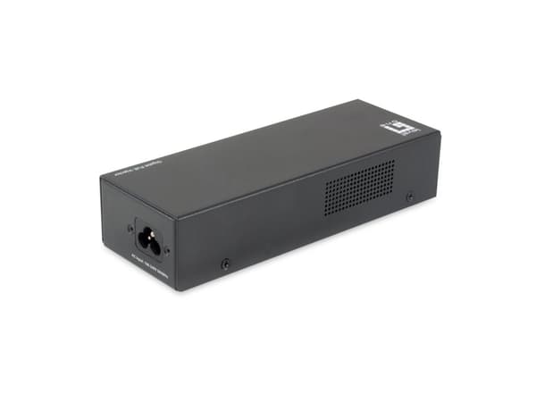 LevelOne Gigabit PoE-injektor - 802.3 af/at/bt - 90W - Fast Ethernet - Gigabit Ethernet - 10.100.1000 Mbit/s - IEEE 802.3 - IEEE 802.3ab - IEEE 802.3a