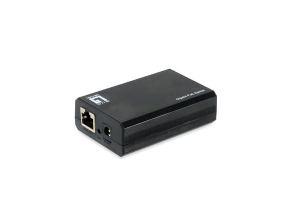 LevelOne Gigabit IEEE802.3bt PoE splitter - IEEE 802.3af - IEEE 802.3at - IEEE 802.3bt - 10/100/1000Base-T(X) - Sort - Kina - 12V - 24V - 6000 W (POS-