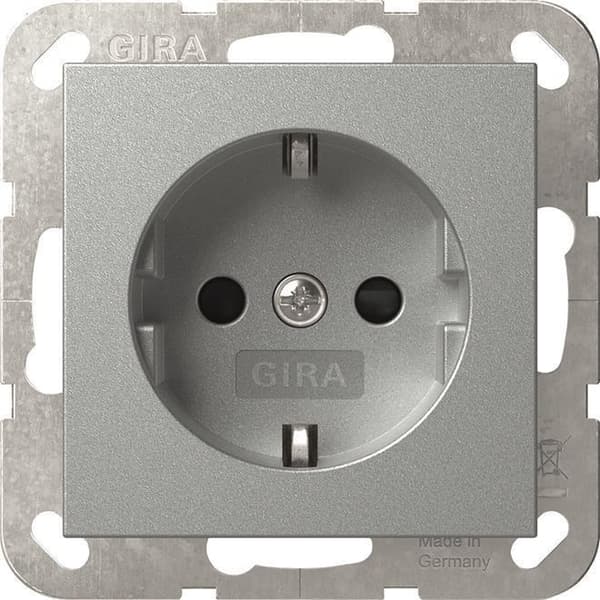 GIRA 445326 SCHUKO SH System 55 F Aluminium (445326)