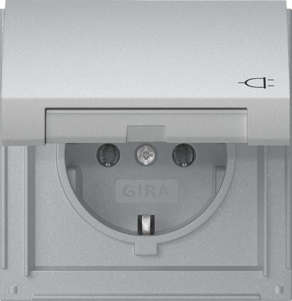GIRA 445465 SCHUKO KD Gira TX_44 F Alu (445465)