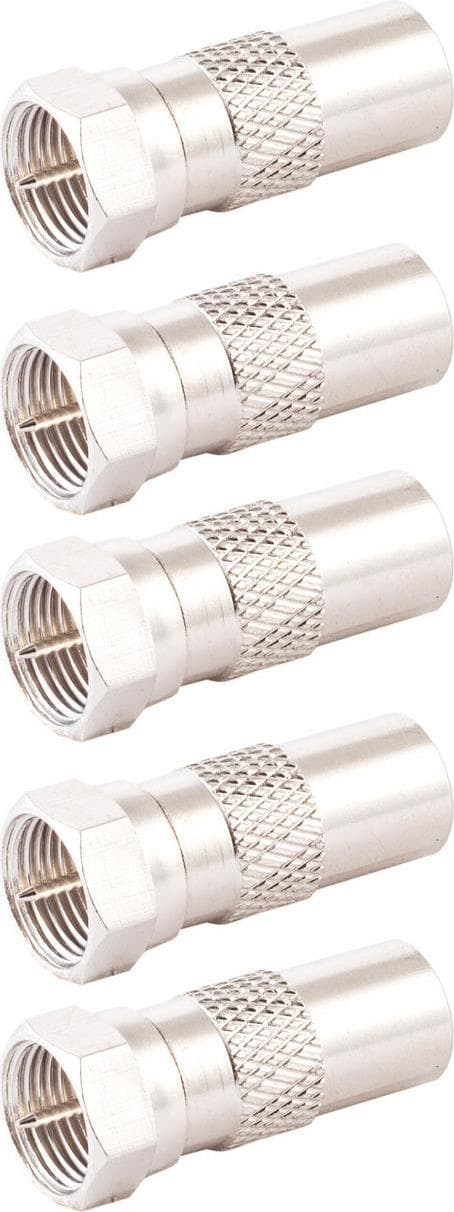 S/CONN maksimal tilslutning IEC-stik til F-stik SÆT 5x (85323-SET5)