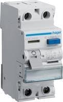 Hager FI afbryder 2-polet. 40A/300mA 6kA CFA240D (CFA240D)