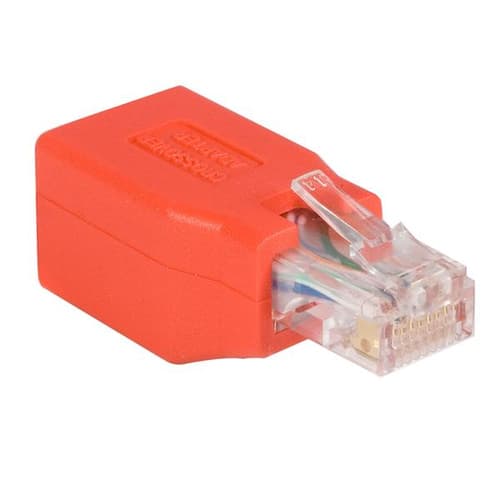 StarTech.com Cat6 Cable - Cat6 Crossover Adapter - GbE - Red - Ethernet Network Cable (C6CROSSOVER) - crossover adapter - red