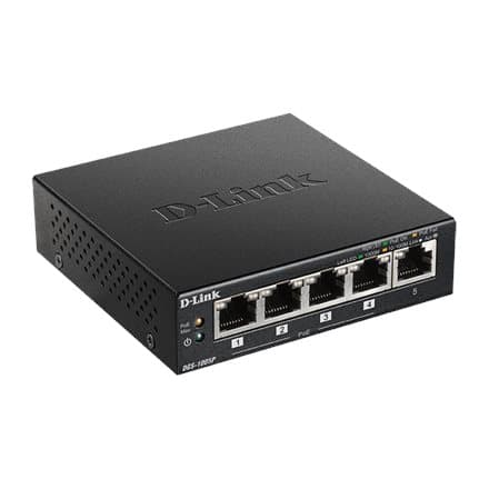 D-Link | Switch | DGS-1005P | Unmanaged | Desktop | Gigabit Ethernet (copper) ports quantity 5 | Power over Ethernet (PoE) ports quantity 4 | Power su