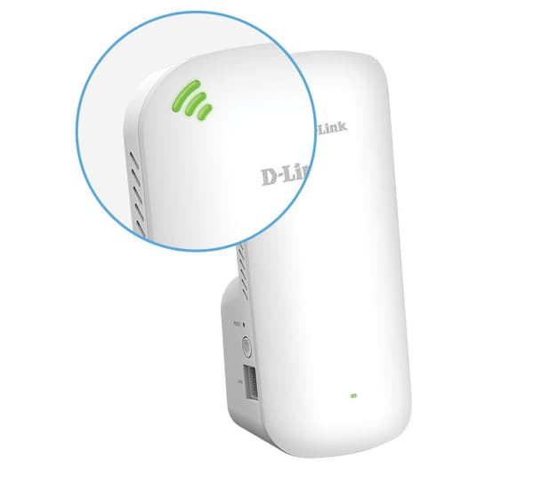 D-LINK AX1800 Mesh Wi-Fi 6 Range Extender Hvid