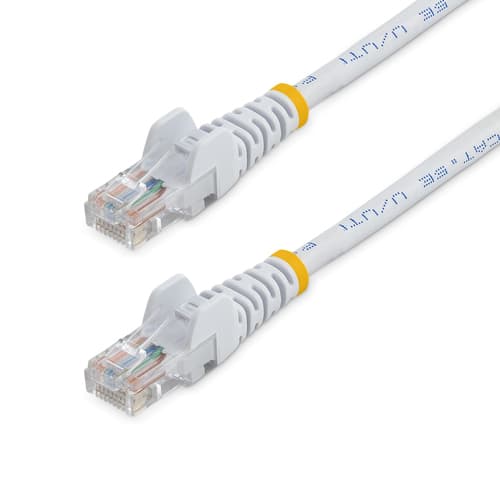7M WHITE CAT5E CABLE SNAGLESS