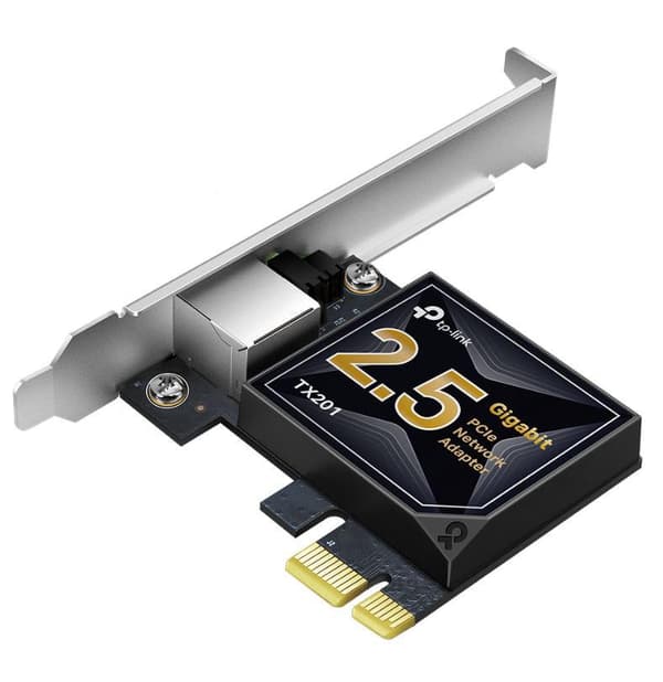 TP-Link 2.5 Gigabit PCIe Network Adapter Sort, Grå