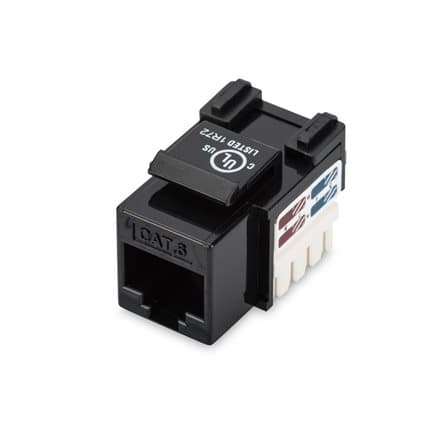 Class E CAT 6 Keystone Jack | DN-93601 | Unshielded RJ45 to LSA | Cable installation via LSA strips, color coded according to EIA/TIA 568 A & B; The C